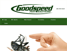 Tablet Screenshot of goodspeedpest.com